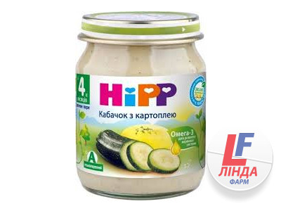 Пюре HIPP (Хіпп) овочеве Кабачок з картоплею з 4 місяців 125г-0