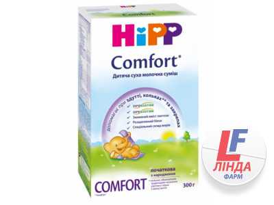 Суха молочна суміш HiPP Comfort з народження, 300 г-0
