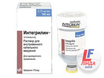 Интегрилин р-р инф.0.75мг/мл 100мл N1 фл.-0