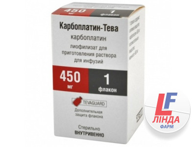 Карбоплатин-Тева концентрат для приготовления расвора для инфузий 10мг/мл флакон 45мл №1-0