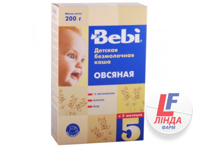 Каша Bebi Premium безмолочная овсяная с 5 месяцев 200г-0
