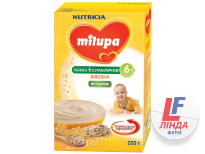 Каша Milupa (Милупа) безмолочная овсяная с 6 месяцев 200г-0