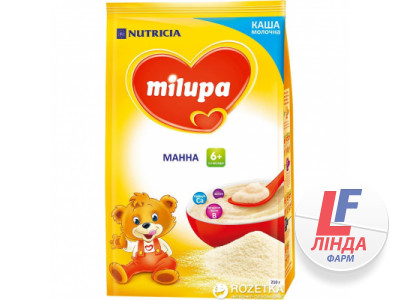 Каша Milupa (Мілупа) молочна манна швидкорозчинна з 6 місяців 210г-0