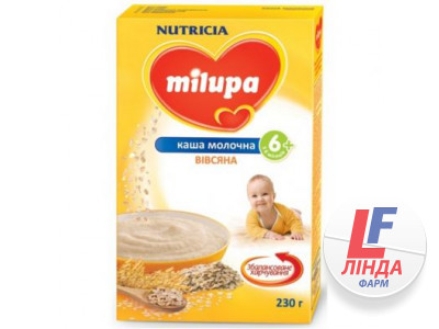 Каша Milupa (Мілупа) молочна вівсяна з 6 місяців 230г-0