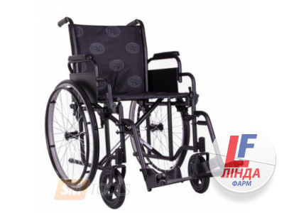 Коляска инвалидная со съемными подлокотниками и подножками OSD MOD-ST-BK-0