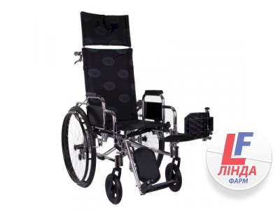 Візок інвалідний сталевий багатофункціональний OSD-REC Millenium Recliner (колір хром)-0