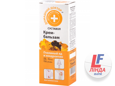 Домашний Доктор Крем-бальзам Пчелиный яд и хондроитин 75мл-0