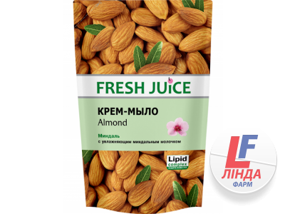 Крем-мыло Fresh Juice Almond Миндаль дой-пак 460мл-0