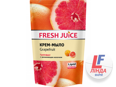 Крем-мыло Fresh Juice Grapefruit Грейпфрут дой-пак 460мл-0