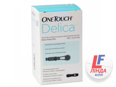Ланцети OneTouch Delica (ВанТач Деліка) медичні одноразові стерильні №100-0