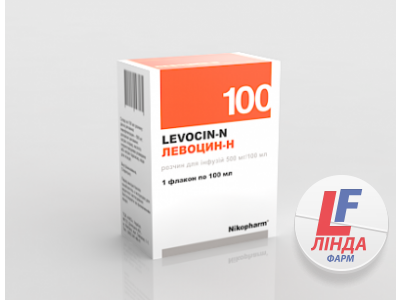 Левоцин-Н раствор для инфузий 500мг/100мл флакон полиэтиленовый 100мл №1-0