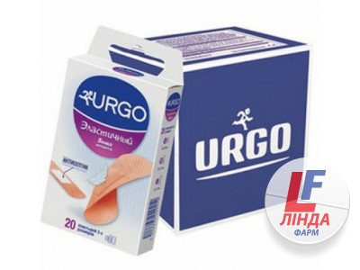 Пластир медичний Urgo на тканинній основі, еластичний з антисептиком, 300 штук-0
