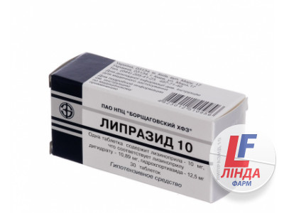 Ліпразид 10 таблетки №30 (10х3)-0
