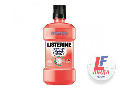 Listerine (Лістерін) Smart Rinse Kids Ополіскувач для ротової порожнини для дітей 6+ 250мл-0