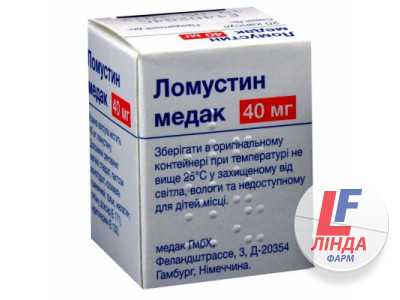 Ломустин Медак капсули по 40 мг №20 у конт.-0