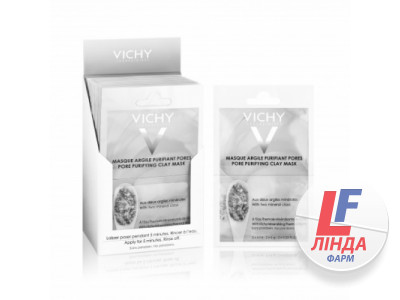 Vichy (Виши) Маска минеральная c глиной очищающая поры 2x6мл-0