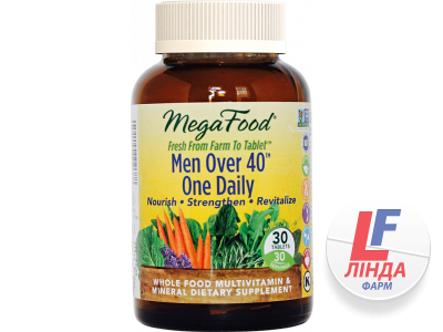 MegaFood Мультивітаміни для чоловіків після 40 років таблетки №30-0