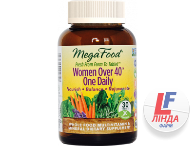 MegaFood Мультивітаміни для жінок 40 років таблетки №30-0