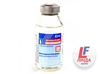 Метронідазол-Новофарм розчин д/інф. 5 мг/мл по 100 мл у пляш.-0