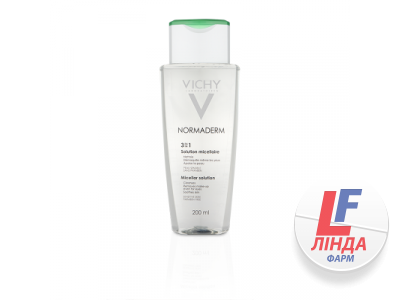 Vichy Normaderm (Виши Нормадерм) Мицеллярный раствор для очищения проблемной и чувствительной кожи лица 200мл-0