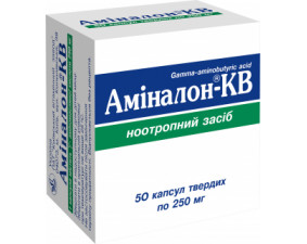 Фото - Аміналон-КВ капсули тв. по 250 мг №50 (10х5)