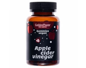 Фото - Яблучний оцет Apple Cider Vinegar Golden Farm веганський мармелад жувальний №60
