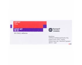 Фото - Арип МТ таблетки по 10 мг №30 (10х3)