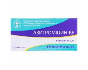 Фото - Азитромицин-КР капсулы по 500 мг №3