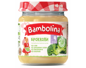 Фото - Bambolina (Бамболина) Пюре овощное брокколи 100г