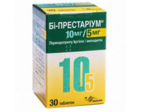 Фото - Бі-престаріум 10 мг/5 мг таблетки по 10 мг/5 мг №30 у конт.
