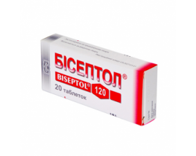 Фото - Бісептол таблетки по 100 мг/20 мг №20