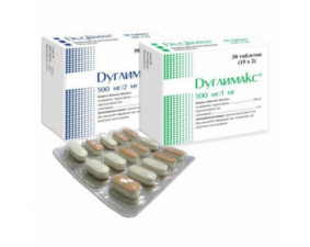 Фото - Дуглимакс таблетки по 500 мг/2 мг №30 (15х2)