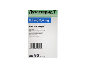 Фото - Дутастерид Т капсулы тв. по 0.5 мг/0.4 мг №90 в бутыл.