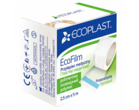 Фото - Ecoplast (Экопласт) Пластырь медицинский полимерный водостойкий ЭкоФилм 2,5см*5м