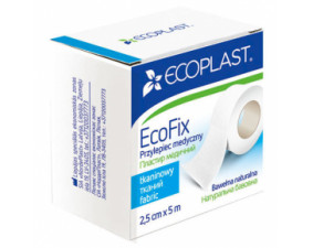 Фото - Ecoplast (Экопласт) Пластырь медицинский тканый ЭкоФикс 2,5см*5м