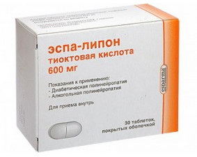 Фото - Еспа-ліпон 600 таблетки, в/о по 600 мг №30 (10х3)