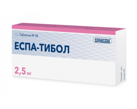 Фото - Еспа-тибол таблетки по 2.5 мг №28 (28х1)
