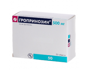 Фото - Гропринозин таблетки по 500 мг №50 (10х5)