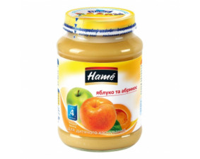 Фото - Hame (Хаме) Пюре фруктовое яблоко и абрикос 190г