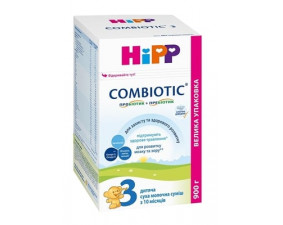 Фото - Сухая молочная смесь HiPP Combiotic 3, от 10 месяцев, 900 г