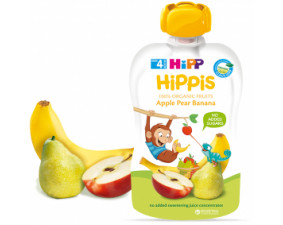 Фото - Пюре HIPP (Хипп) HIPPIS яблоко,груша,банан с 4 месяцев 100г