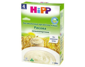 Фото - Каша HiPP (Хипп) безмолочная органичная рисовая с 4 месяцев 200г