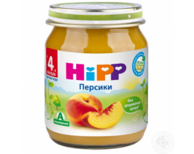Фото - Пюре HIPP (Хипп) фруктовое Персики с 4 месяцев 125г