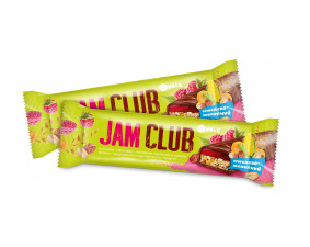 Фото - Jam Club (Джем Клаб) Батончик с мюслево-желейным корпусом со вкусом малины глазированный кондитерской глазурью 40г