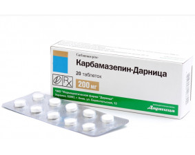 Фото - Карбамазепін-Дарниця таблетки по 200 мг №20 (10х2)