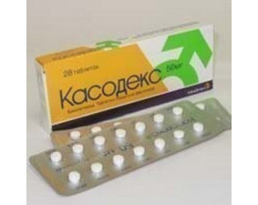 Фото - Касодекс таблетки, в/плів. обол. по 50 мг №28 (14х2)