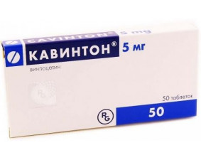 Фото - Кавінтон таблетки по 5 мг №50 (25х2)