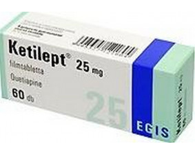 Фото - Кетилепт таблетки 25 мг №30 (10X3)