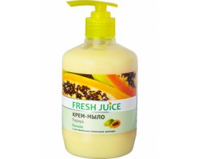 Фото - Крем-мыло жидкое Fresh Juice Папайя с дозатором 460мл