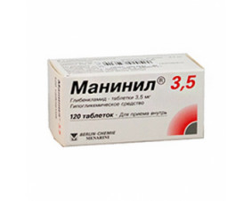Фото - Манініл 3,5 таблетки по 3.5 мг №120 у флак.